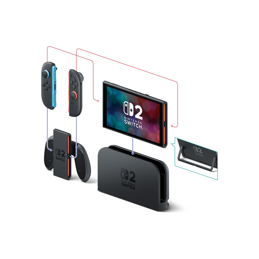 Nintendo Switch 2 console, dock and Joy-Con 2 controllers